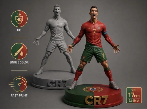 Cristiano ronaldo druck - ronaldo, 3d