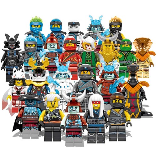 24x ninja minifiguren set - set, –